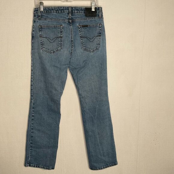 Vintage Harley Davidson Jeans Women Size 10 Boot Cut Biker Y2K 90s Motorcycle - Picture 8 of 12